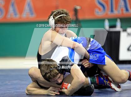 Thumbnail 3 in NCHSAA State 4A Wrestling Championships (Finals) photogallery.