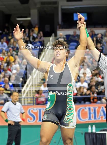 Thumbnail 3 in NCHSAA State 4A Wrestling Championships (Finals) photogallery.