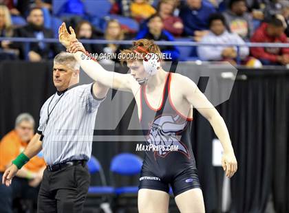 Thumbnail 3 in NCHSAA State 4A Wrestling Championships (Finals) photogallery.