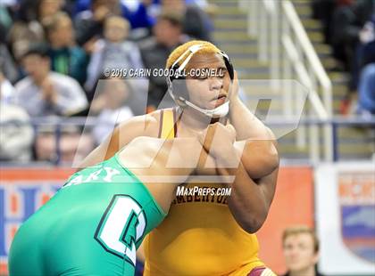 Thumbnail 2 in NCHSAA State 4A Wrestling Championships (Finals) photogallery.