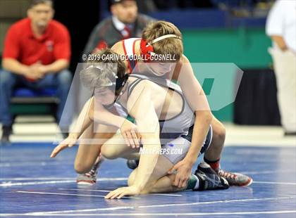 Thumbnail 3 in NCHSAA State 4A Wrestling Championships (Finals) photogallery.