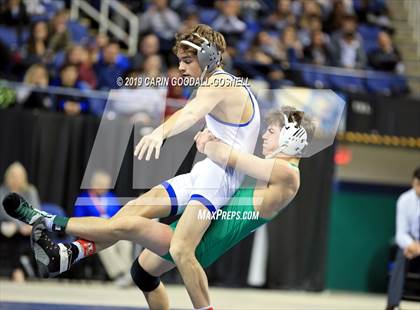 Thumbnail 3 in NCHSAA State 4A Wrestling Championships (Finals) photogallery.