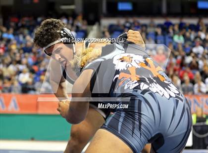 Thumbnail 3 in NCHSAA State 4A Wrestling Championships (Finals) photogallery.