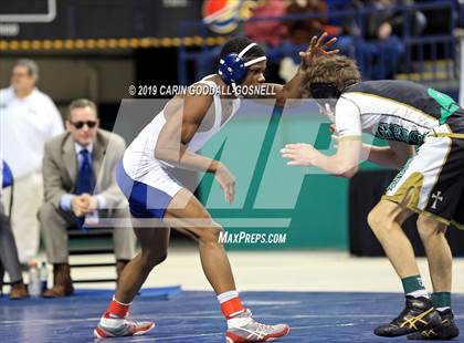 Thumbnail 1 in NCHSAA State 4A Wrestling Championships (Finals) photogallery.