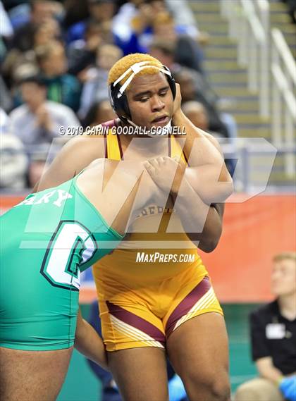 Thumbnail 3 in NCHSAA State 4A Wrestling Championships (Finals) photogallery.