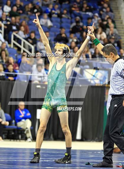 Thumbnail 1 in NCHSAA State 4A Wrestling Championships (Finals) photogallery.