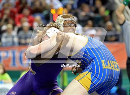 Thumbnail 1 in NCHSAA State 4A Wrestling Championships (Finals) photogallery.