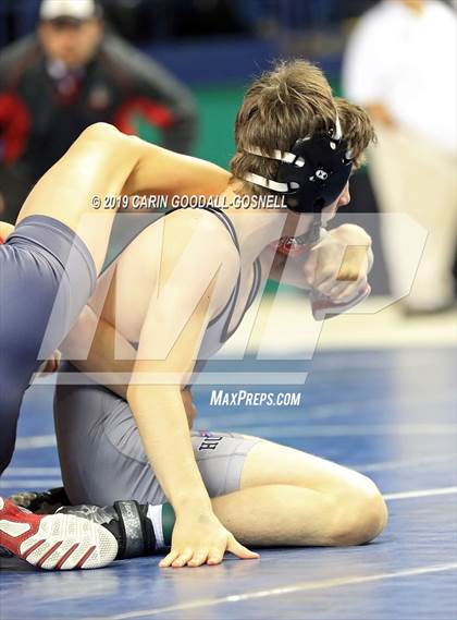 Thumbnail 2 in NCHSAA State 4A Wrestling Championships (Finals) photogallery.