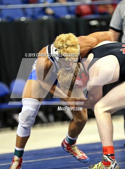 Thumbnail 1 in NCHSAA State 4A Wrestling Championships (Finals) photogallery.