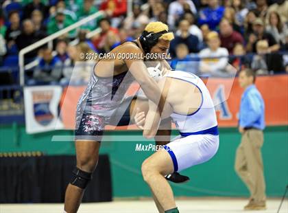 Thumbnail 1 in NCHSAA State 4A Wrestling Championships (Finals) photogallery.