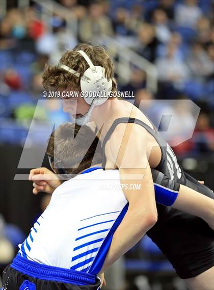 Thumbnail 3 in NCHSAA State 4A Wrestling Championships (Finals) photogallery.
