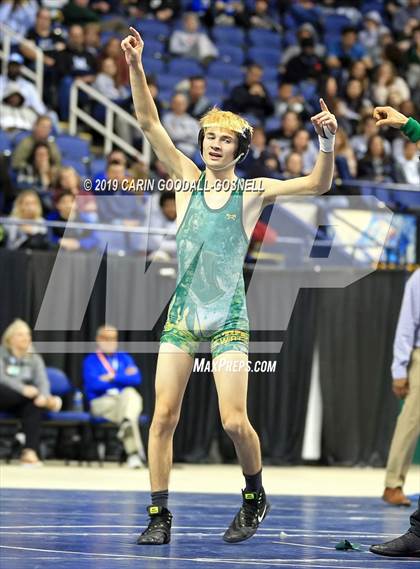 Thumbnail 3 in NCHSAA State 4A Wrestling Championships (Finals) photogallery.