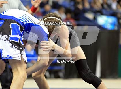 Thumbnail 1 in NCHSAA State 4A Wrestling Championships (Finals) photogallery.