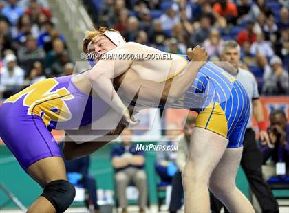 Thumbnail 3 in NCHSAA State 4A Wrestling Championships (Finals) photogallery.