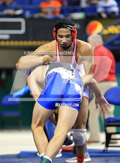Thumbnail 2 in NCHSAA State 4A Wrestling Championships (Finals) photogallery.