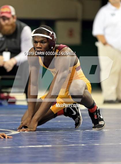 Thumbnail 3 in NCHSAA State 4A Wrestling Championships (Finals) photogallery.