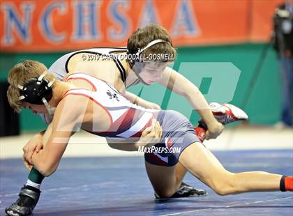 Thumbnail 3 in NCHSAA State 4A Wrestling Championships (Finals) photogallery.