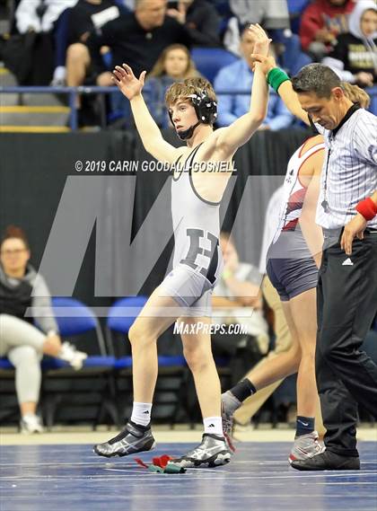 Thumbnail 2 in NCHSAA State 4A Wrestling Championships (Finals) photogallery.