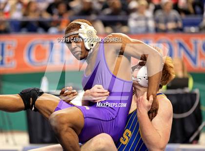Thumbnail 3 in NCHSAA State 4A Wrestling Championships (Finals) photogallery.