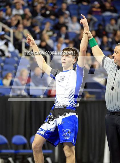 Thumbnail 2 in NCHSAA State 4A Wrestling Championships (Finals) photogallery.
