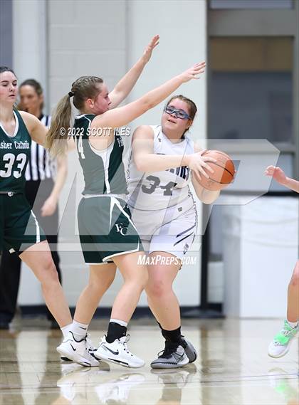Thumbnail 3 in Fisher Catholic vs. Danville (OHSAA D4 District Final) photogallery.