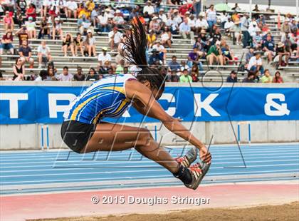 Thumbnail 1 in CIF State Track and Field Championships (Girls Triple Jump Finals) photogallery.