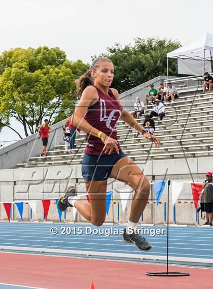 Thumbnail 3 in CIF State Track and Field Championships (Girls Triple Jump Finals) photogallery.