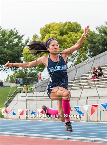 Thumbnail 1 in CIF State Track and Field Championships (Girls Triple Jump Finals) photogallery.