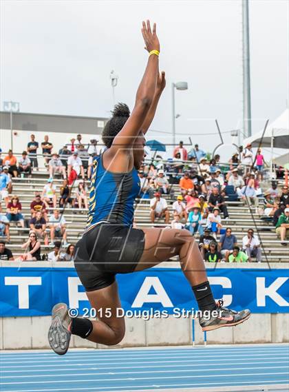 Thumbnail 2 in CIF State Track and Field Championships (Girls Triple Jump Finals) photogallery.