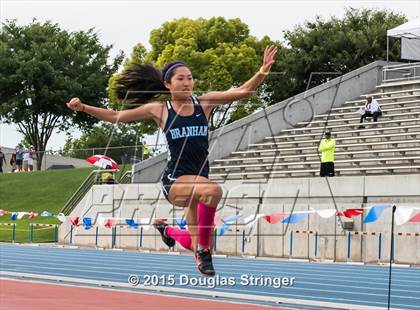 Thumbnail 1 in CIF State Track and Field Championships (Girls Triple Jump Finals) photogallery.