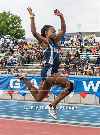 Thumbnail 3 in CIF State Track and Field Championships (Girls Triple Jump Finals) photogallery.