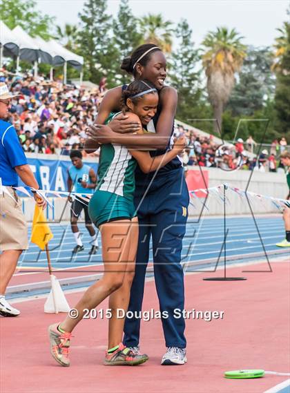 Thumbnail 2 in CIF State Track and Field Championships (Girls Triple Jump Finals) photogallery.