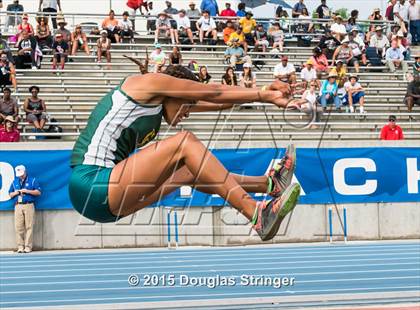 Thumbnail 1 in CIF State Track and Field Championships (Girls Triple Jump Finals) photogallery.