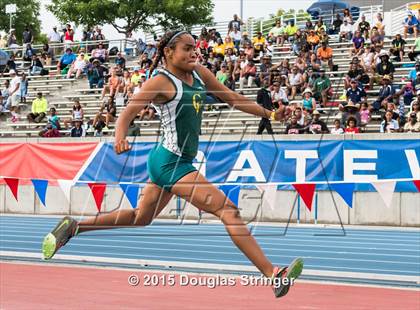 Thumbnail 2 in CIF State Track and Field Championships (Girls Triple Jump Finals) photogallery.