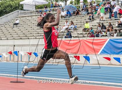 Thumbnail 1 in CIF State Track and Field Championships (Girls Triple Jump Finals) photogallery.