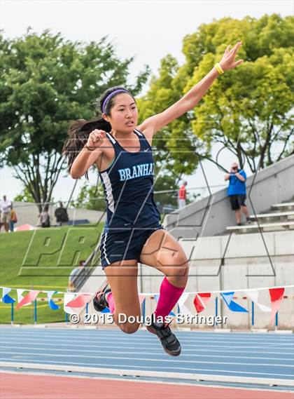 Thumbnail 2 in CIF State Track and Field Championships (Girls Triple Jump Finals) photogallery.