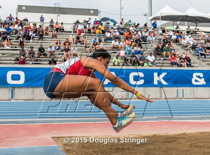 Thumbnail 1 in CIF State Track and Field Championships (Girls Triple Jump Finals) photogallery.