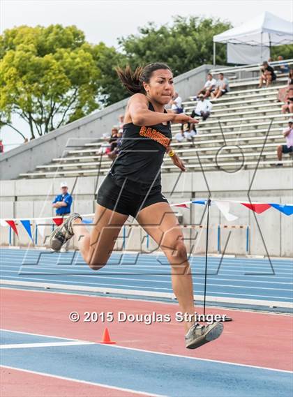 Thumbnail 3 in CIF State Track and Field Championships (Girls Triple Jump Finals) photogallery.