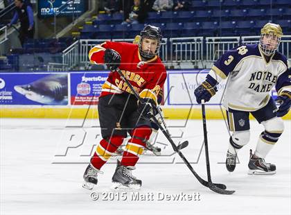 Thumbnail 2 in Notre Dame Catholic vs. Bergen Catholic (Notre Dame New Year's Invitational Semifinal) photogallery.