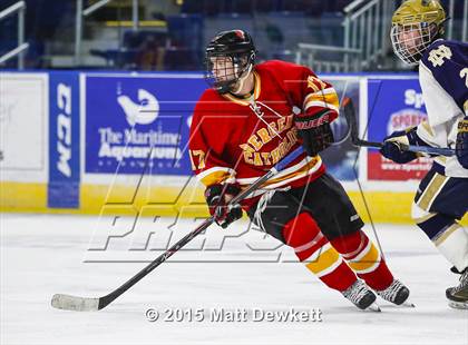 Thumbnail 1 in Notre Dame Catholic vs. Bergen Catholic (Notre Dame New Year's Invitational Semifinal) photogallery.