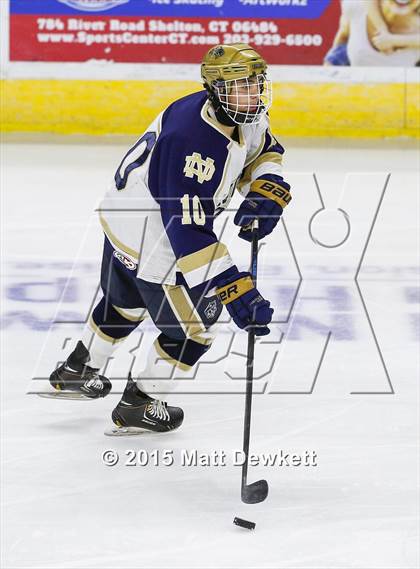 Thumbnail 1 in Notre Dame Catholic vs. Bergen Catholic (Notre Dame New Year's Invitational Semifinal) photogallery.