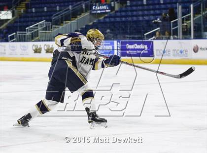 Thumbnail 2 in Notre Dame Catholic vs. Bergen Catholic (Notre Dame New Year's Invitational Semifinal) photogallery.
