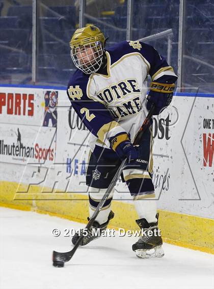 Thumbnail 1 in Notre Dame Catholic vs. Bergen Catholic (Notre Dame New Year's Invitational Semifinal) photogallery.