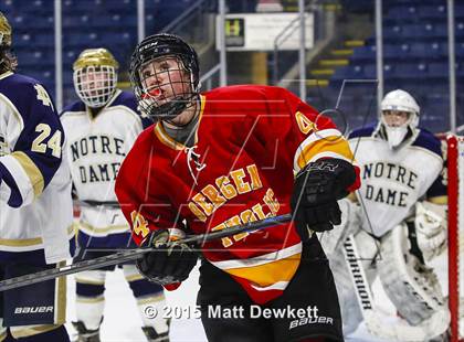 Thumbnail 2 in Notre Dame Catholic vs. Bergen Catholic (Notre Dame New Year's Invitational Semifinal) photogallery.