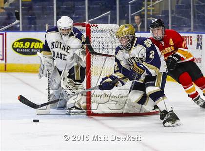 Thumbnail 2 in Notre Dame Catholic vs. Bergen Catholic (Notre Dame New Year's Invitational Semifinal) photogallery.