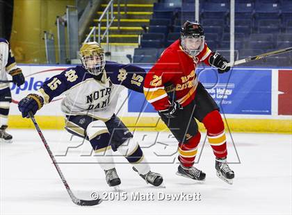 Thumbnail 1 in Notre Dame Catholic vs. Bergen Catholic (Notre Dame New Year's Invitational Semifinal) photogallery.
