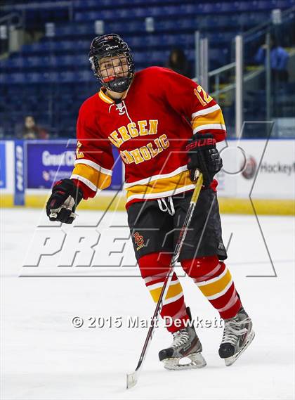 Thumbnail 3 in Notre Dame Catholic vs. Bergen Catholic (Notre Dame New Year's Invitational Semifinal) photogallery.