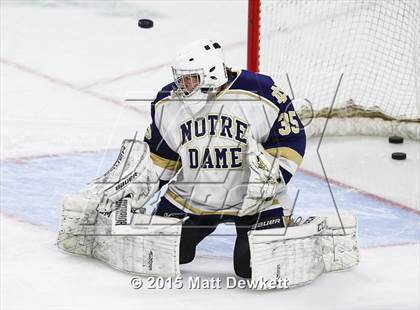 Thumbnail 2 in Notre Dame Catholic vs. Bergen Catholic (Notre Dame New Year's Invitational Semifinal) photogallery.