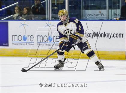 Thumbnail 3 in Notre Dame Catholic vs. Bergen Catholic (Notre Dame New Year's Invitational Semifinal) photogallery.