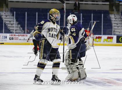 Thumbnail 3 in Notre Dame Catholic vs. Bergen Catholic (Notre Dame New Year's Invitational Semifinal) photogallery.